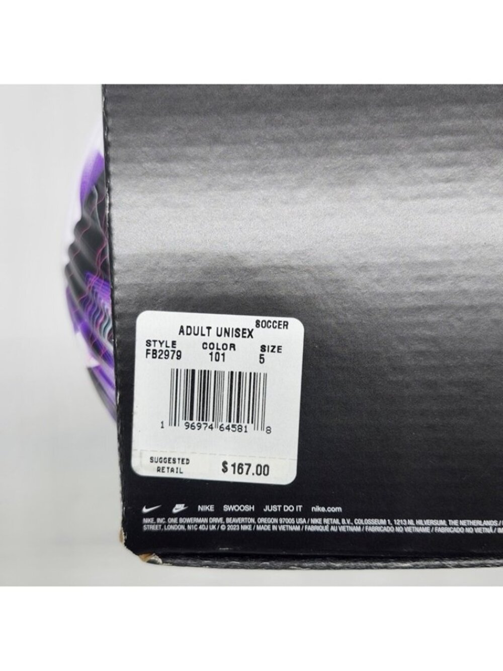 Nike 2023-24 Premier League Flight Match Ball FB2979-101 - Picture 9 of 9